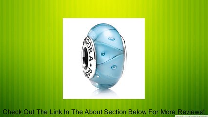 Pandora Silver Abstract Turquoise Blue Murano Review