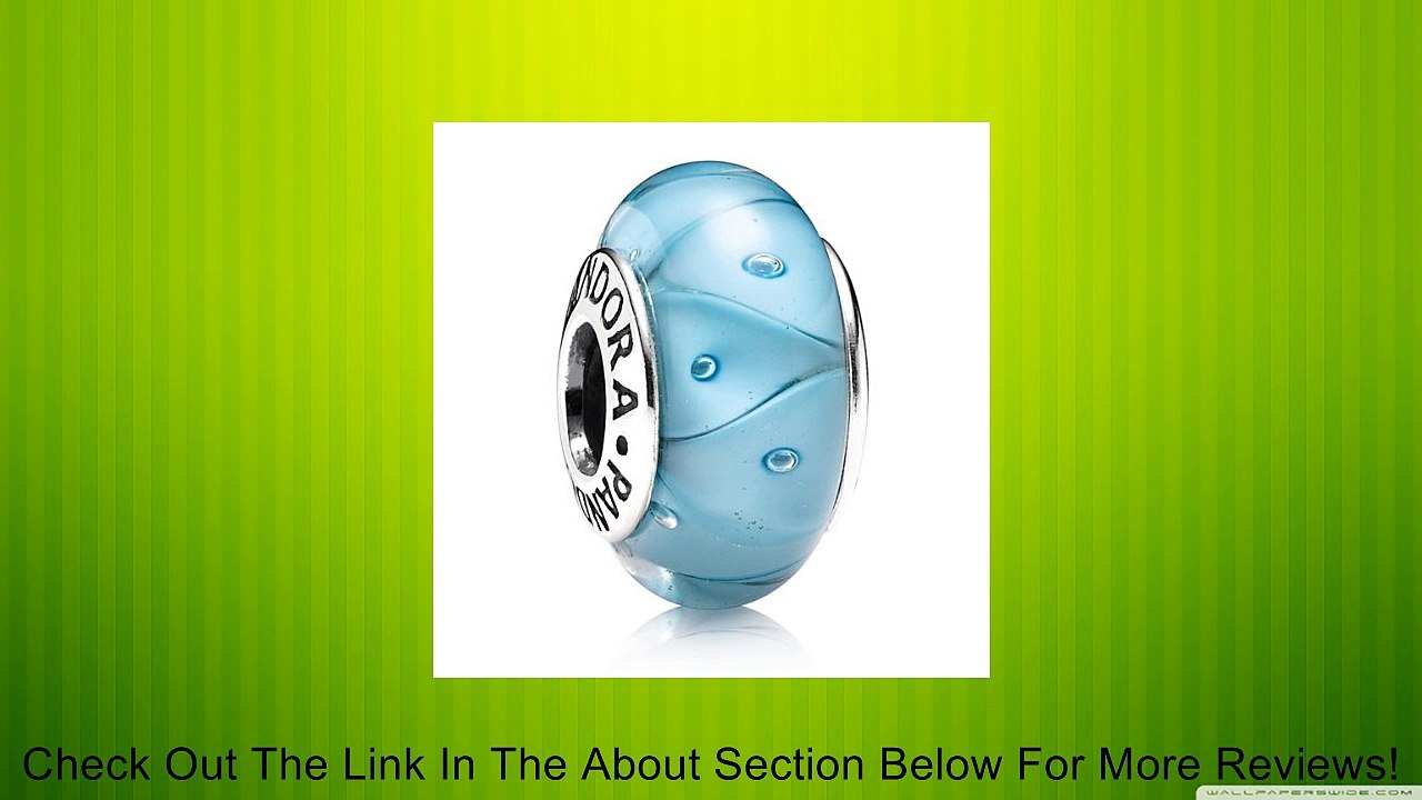Pandora Silver Abstract Turquoise Blue Murano Review