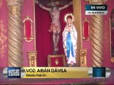 Roban corona de la Virgen de Lourdes en Falcón