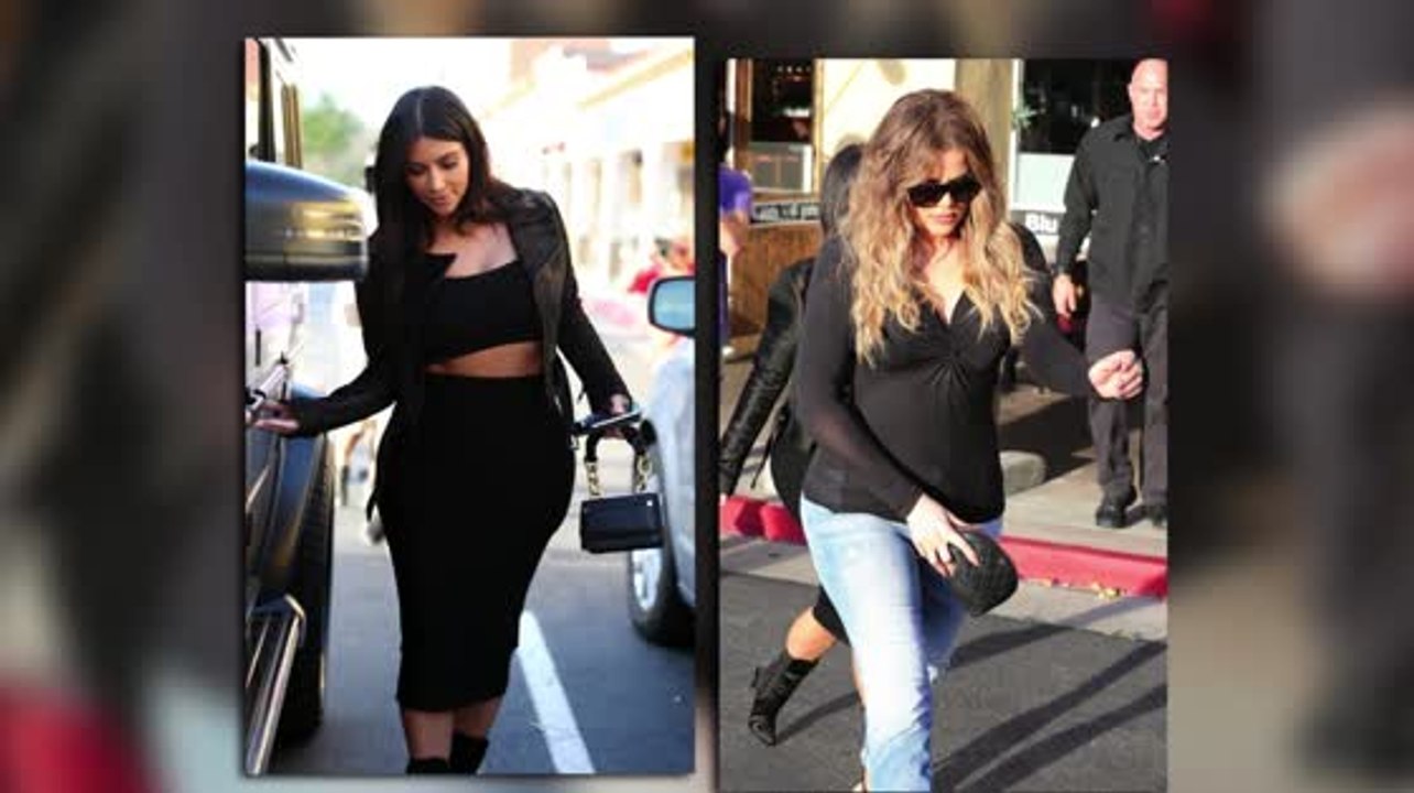 Kim und Khloé Kardashian drehen in LA, während Bruce Jenner bedrückt aussieht