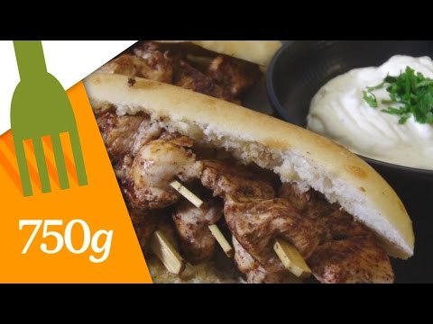 Recette de Chich Taouk ou Brochettes de poulet mariné - 750 Grammes