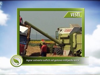 VESTI - Agrar ostvario suficit od gotovo milijardu evra