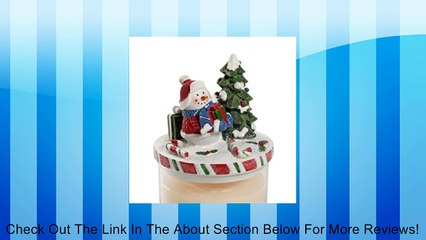 Yankee Candle Peppermint Snowman Jar Top 3 1/2" Diameter Review