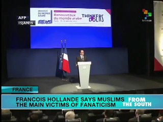 France: Hollande says Muslims main victims of fanaticism