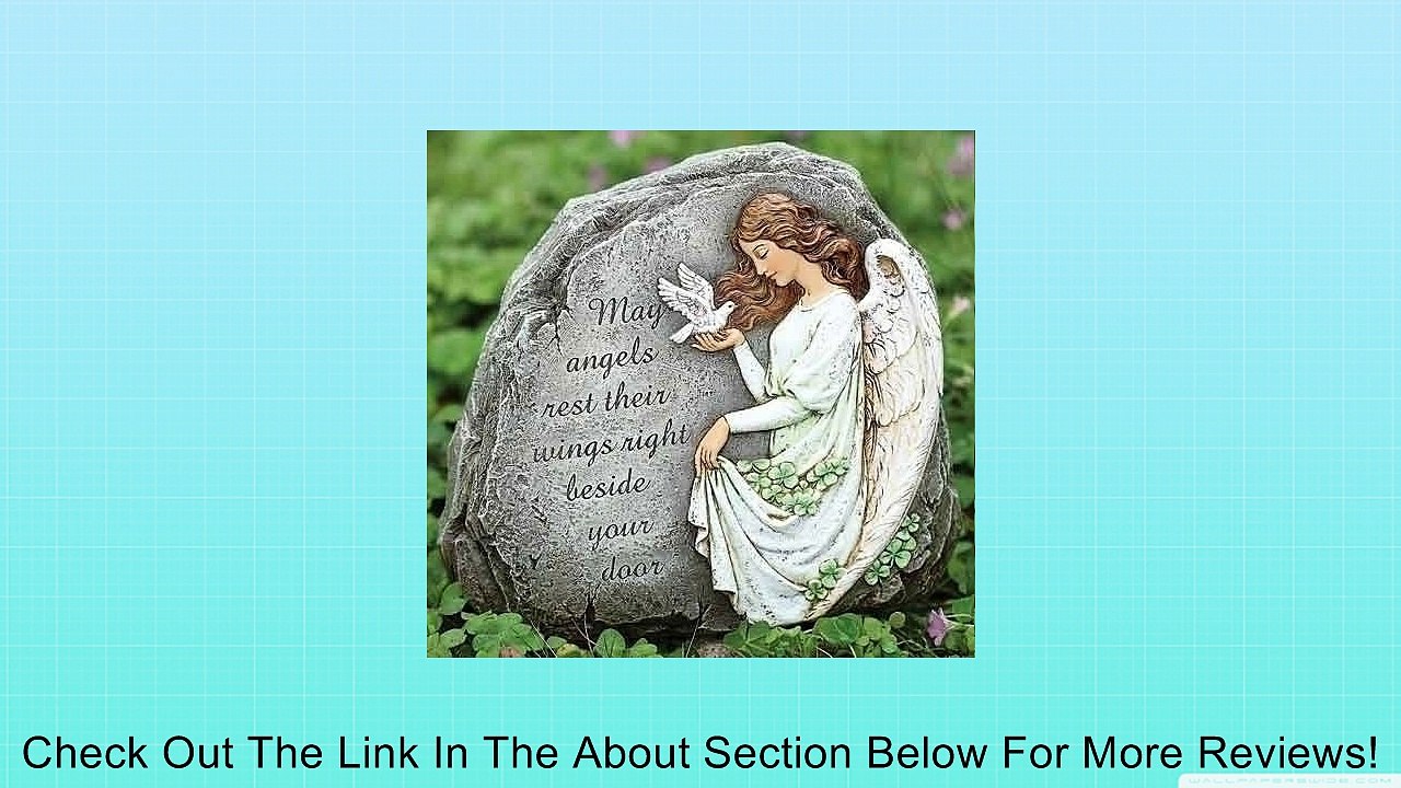 Joseph Studio 62407 Tall Celtic Angel Garden Stone with Inscribed Verse May Angels Rest Their Wings Right Beside Your Door, 8.25-Inch Review
