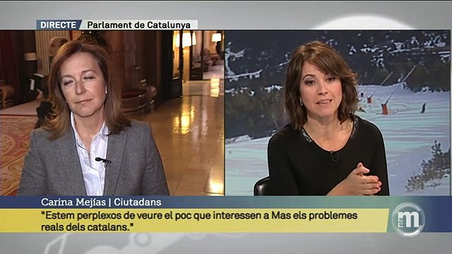 TV3 - Els Matins - Carina Mejías: Estem perplexos de veure el poc que interessen a Mas els proble
