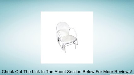 White Retro Metal Tulip Single Glider Review