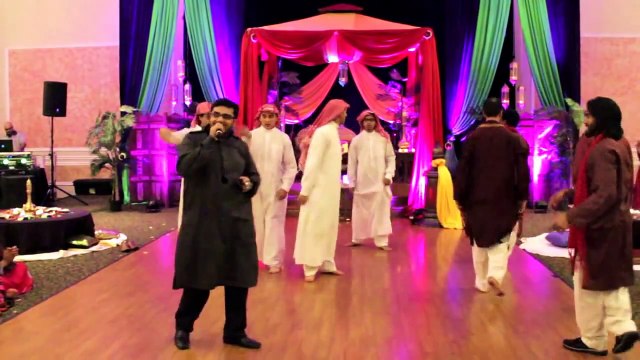 FUNNY MEHNDI DANCE - Desi vs. Arab skit! Pakistani wedding Hammad Mehar_ Part 1_3