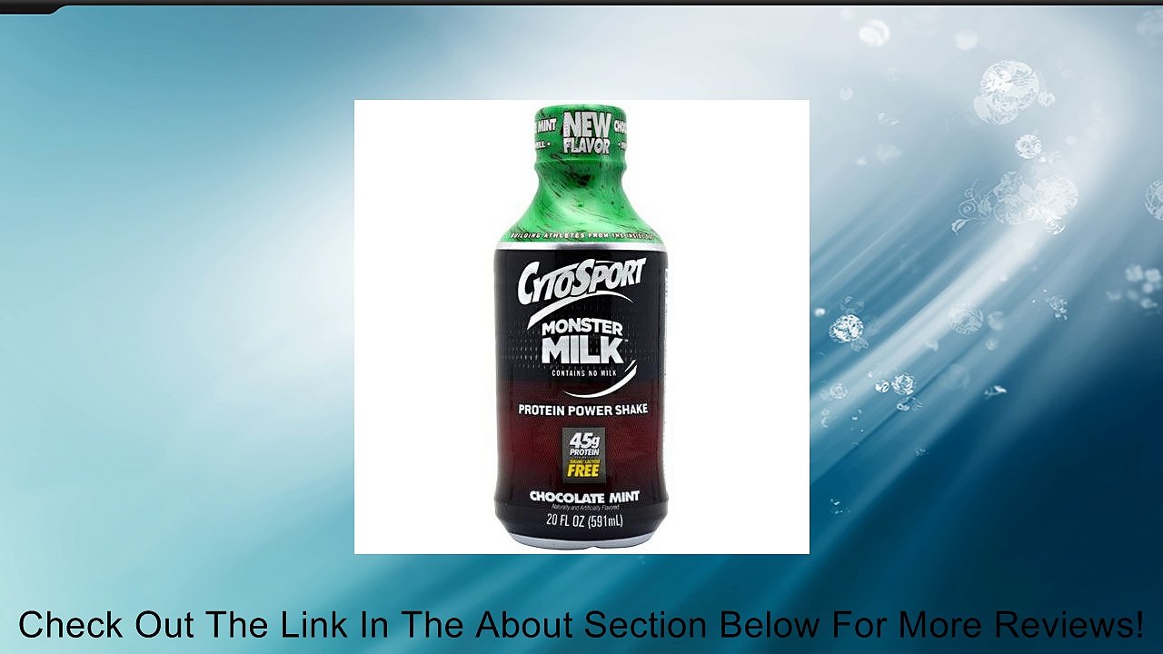 Cytosport - Monster Milk Rtd Chocolate Mint, 12 drinks Review
