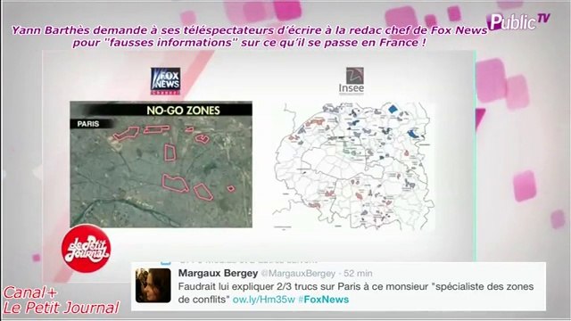 Public Zap : Charlie Hebdo : Yann Barthès demande à ses téléspectateurs d’écrire à Fox News pour fausses informations sur la France !