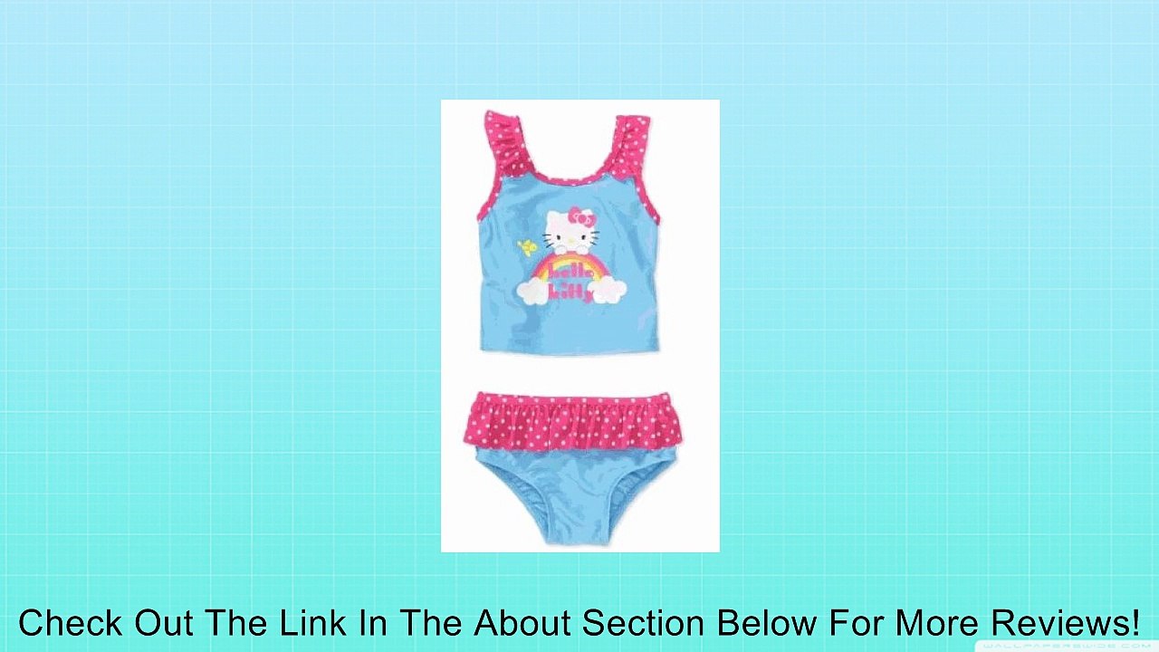 Hello Kitty Girls' 2-Piece Rainbow Tankini - Blue (5T) Review