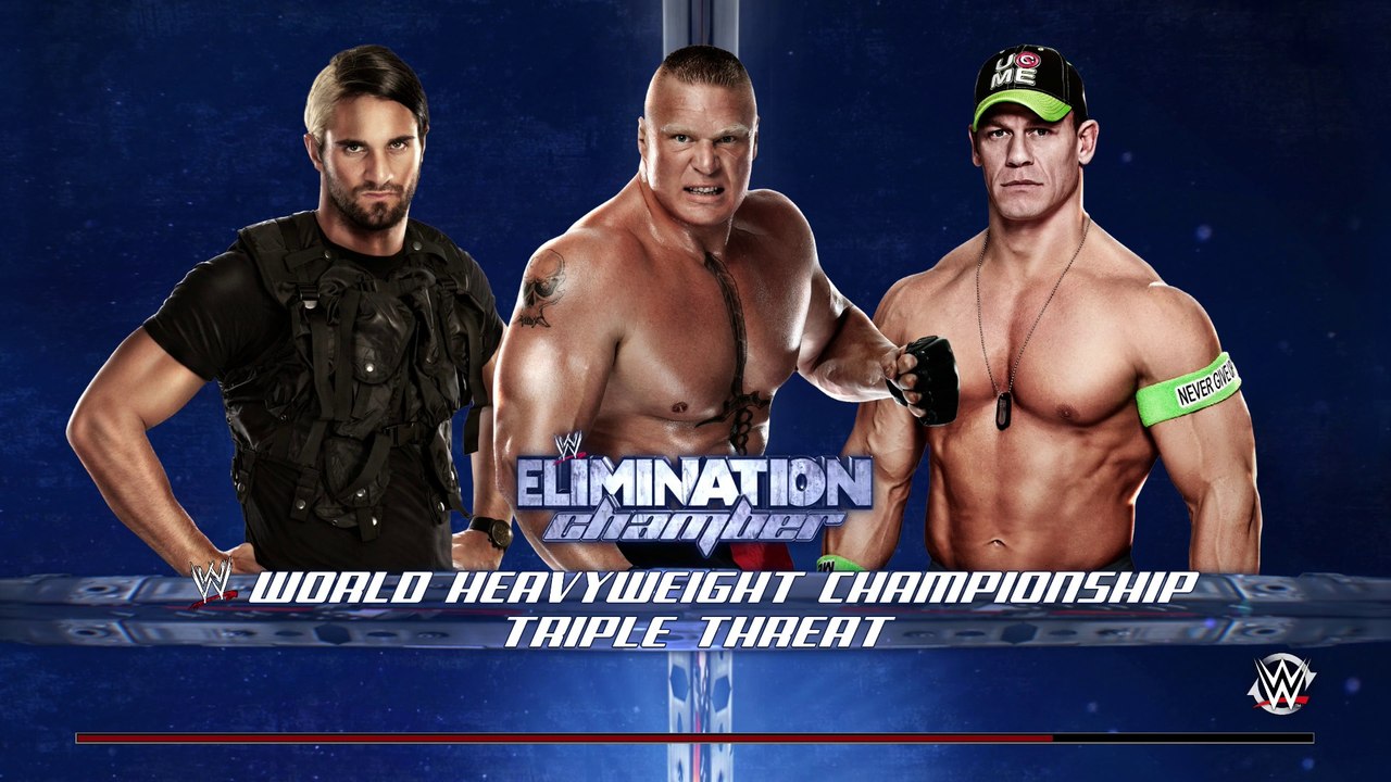 Seth Rollins VS Brock Lesnar VS John Cena Prediction WWE 2K15 (PS4) *Tim Games*