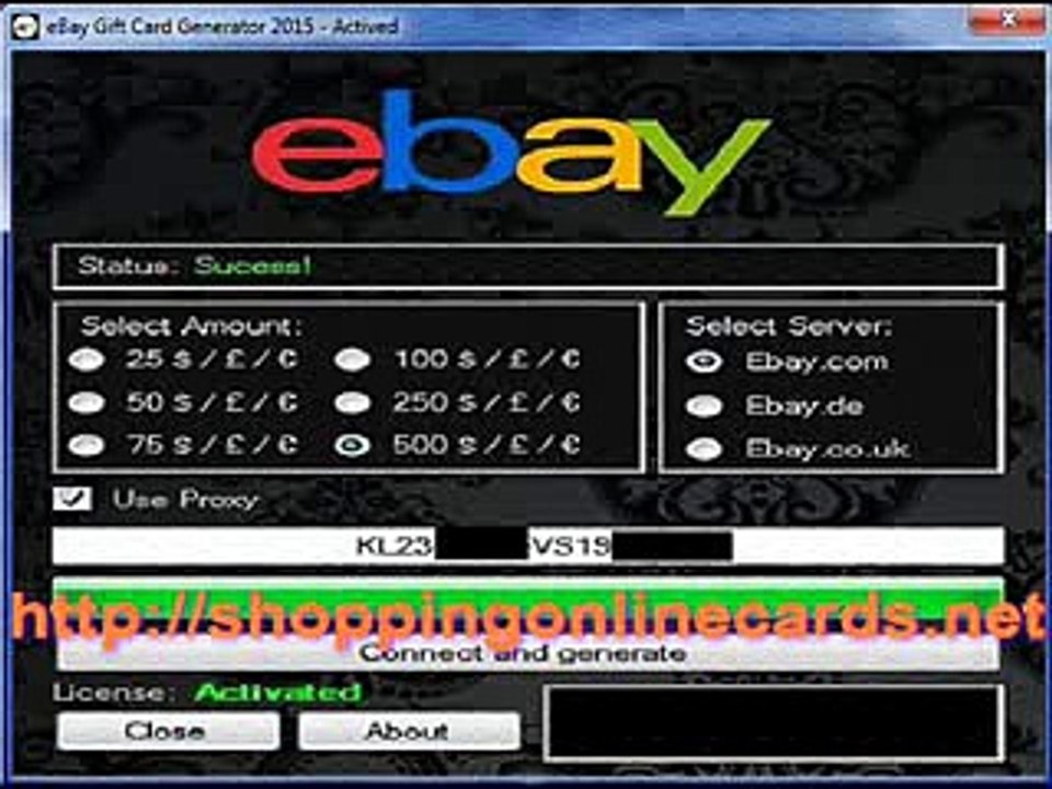 Final eBay Gift Card Generator 2015[worked]