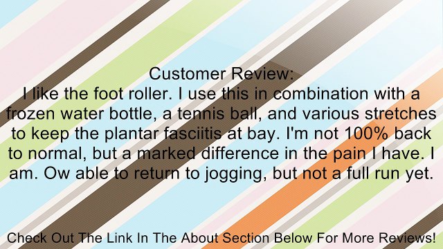 Thera-Band Foot Roller - Foot Massager - helps relieve plantar faciitis pain #26150 Review