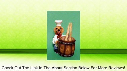 Golden Retriever Kitchen Chef Toothpick Holder Figurine (Yellow) Review