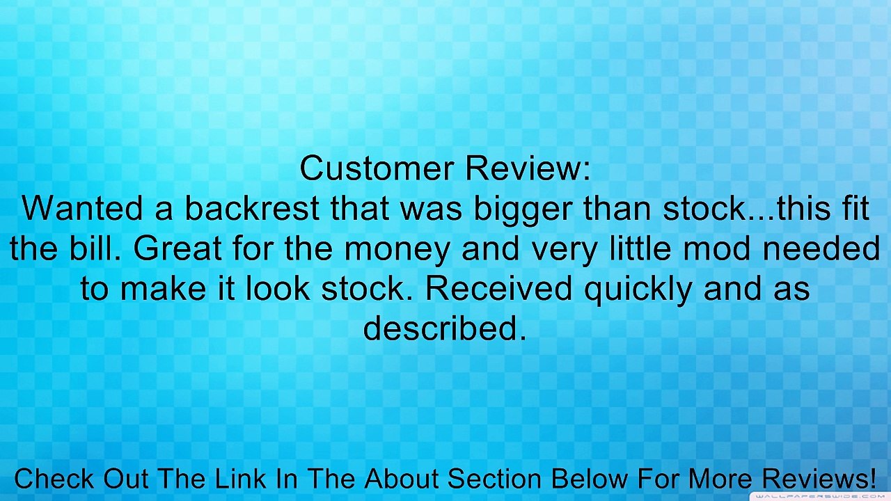 Universal Backrest Pad Review
