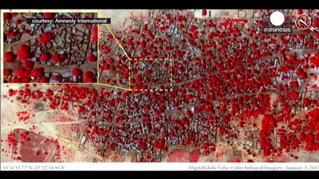 Satellitenaufnahmen sollen Verwüstung nach Boko-Haram-Angriffen zeigen