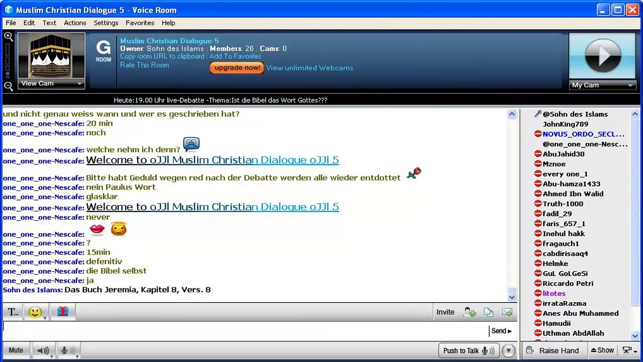 Debatte ► Sohn des Islams vs JohnKing789 (Ist die Bibel Gottes Wort?) 2/6