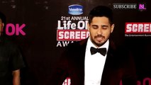 Red Carpet 21st Annual Life Ok Screen Awards   Sidharth Malhotra