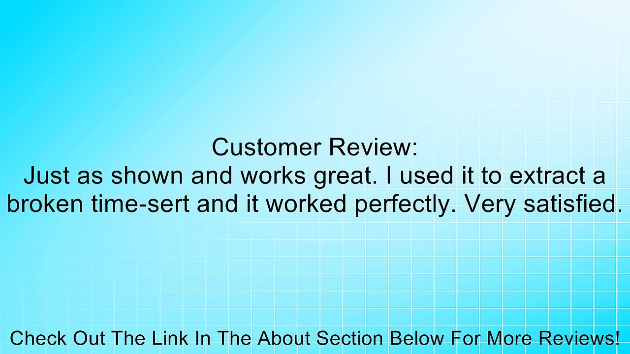 Century Drill and Tool 73415 Spiral Flute Screw Extractor Set, 5-Piece Review