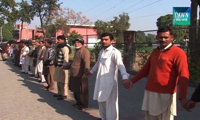 Human Chain in Solidarity with the Victims Peshawar