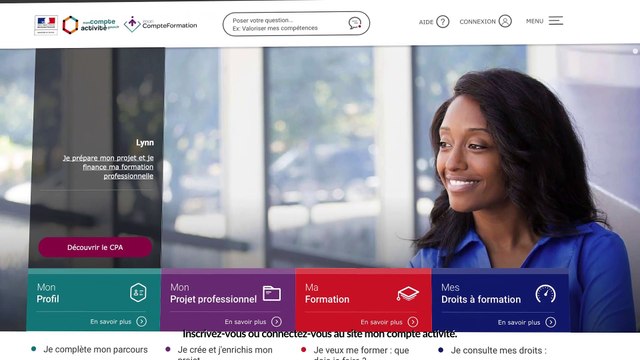 Compte personnel de formation | aide à la création du dossier de formation