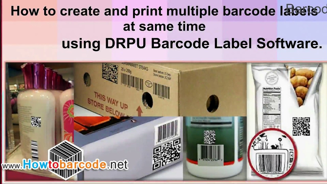 How to create and print multiple barcodes