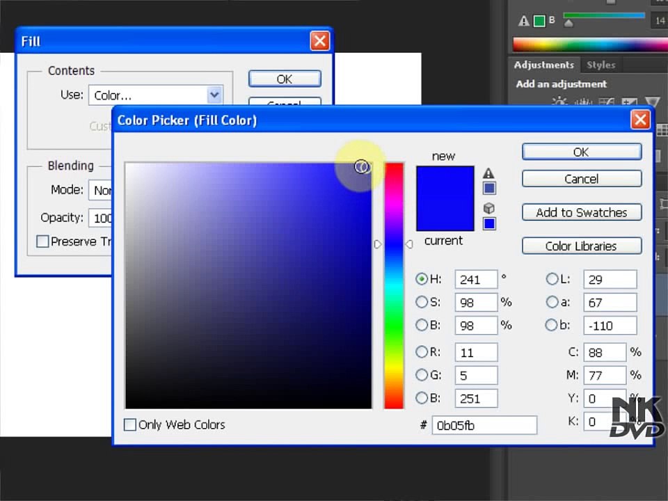 Fill Layers - Adobe Photoshop CS6 (Urdu & Hindi) Tutorial Part 12