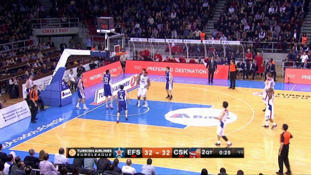 Anadolu Efes 69-78 CSKA Mosca, gruppo F