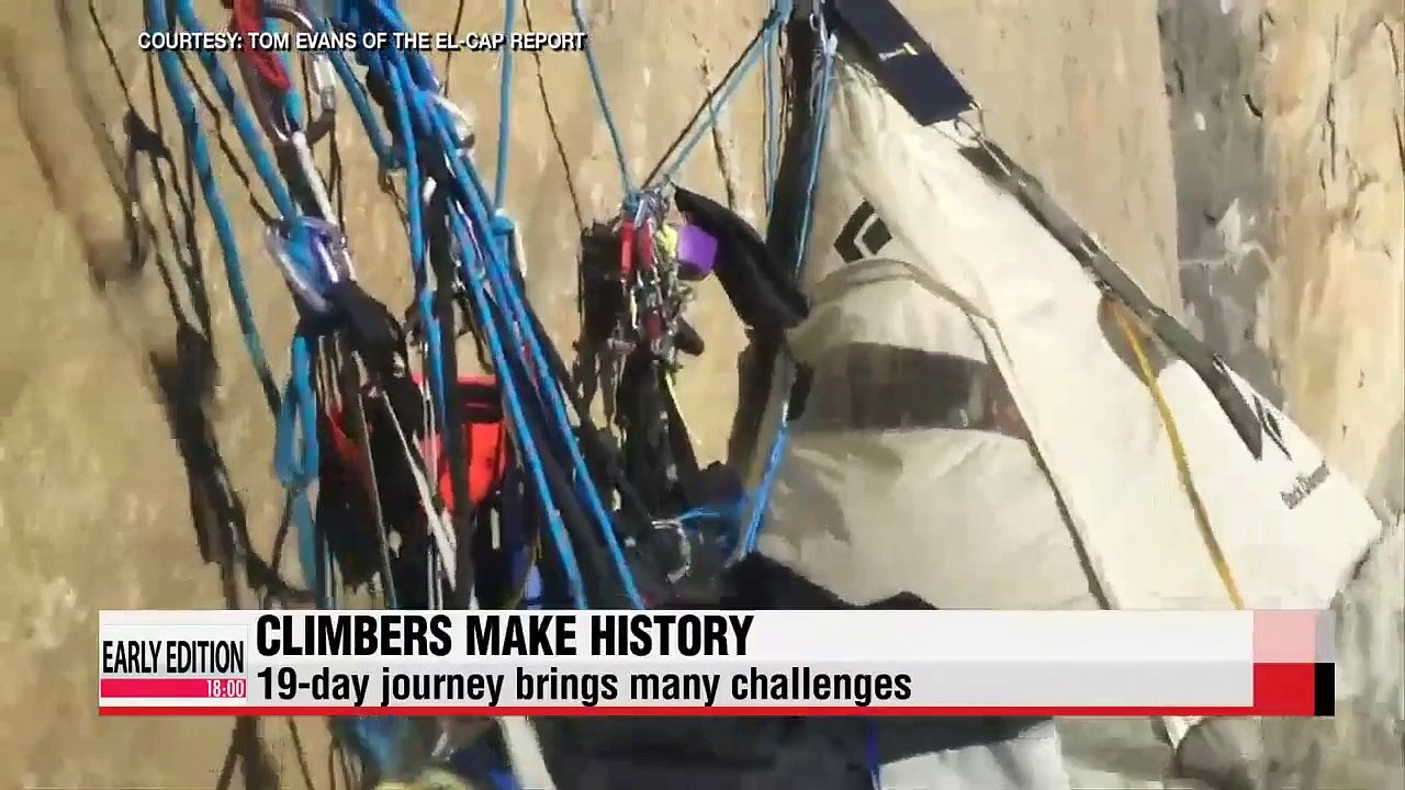 Free climbers make history by summiting El Capitain's Dawn Wall at Yosemite