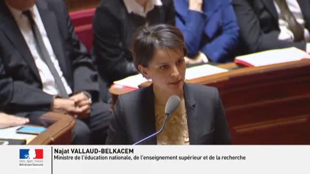 Najat Vallaud-Belkacem : Je veux rendre hommage aux enseignants
