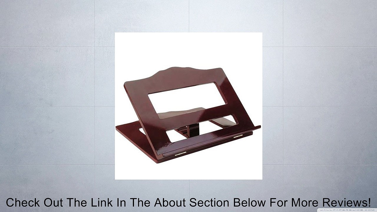 Handsfree Book Holder Stand Cherry-wood Finish Review