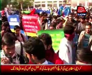 Clashes near French Consulate in Karachi