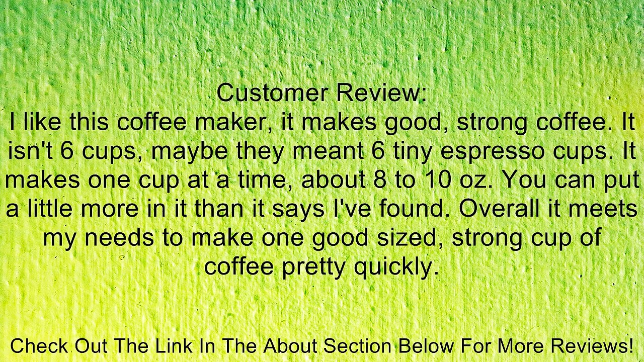 NEW 6cup S/S Coffeemaker (Kitchen & Housewares) Review