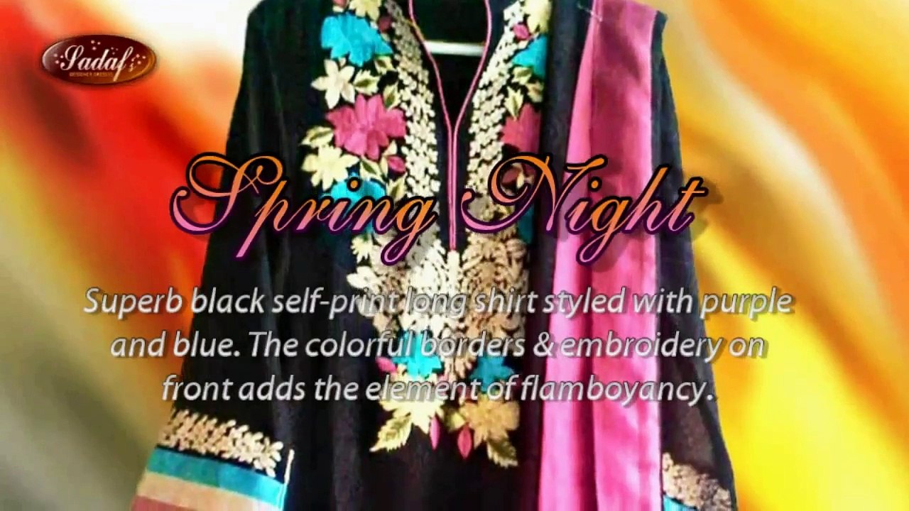 Designer Dresses - Spring Night - Pakistani - Indian fashion