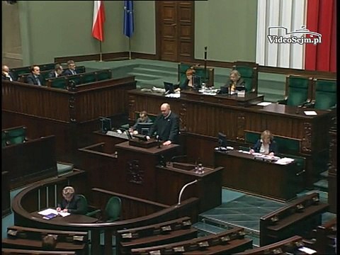 Poseł Piotr Chmielowski - Wystąpienie z dnia 14 stycznia 2015 roku.