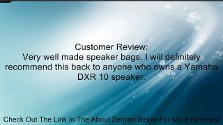 Yamaha DXR10-BAG Speaker Case Review