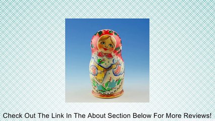 5 pcs/ 5.5" Maiden with Balalaika Nesting Dolls Matryoshka Review