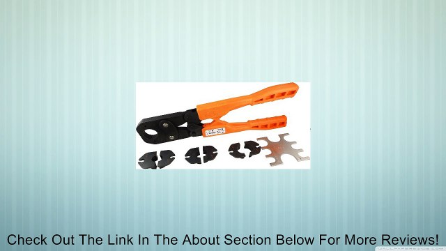 SharkBite 23100 PEX Crimp Ring Tool Kit, 3/8-Inch, 1/2-Inch, 5/8-Inch, 3/4-Inch and 1-Inch Review