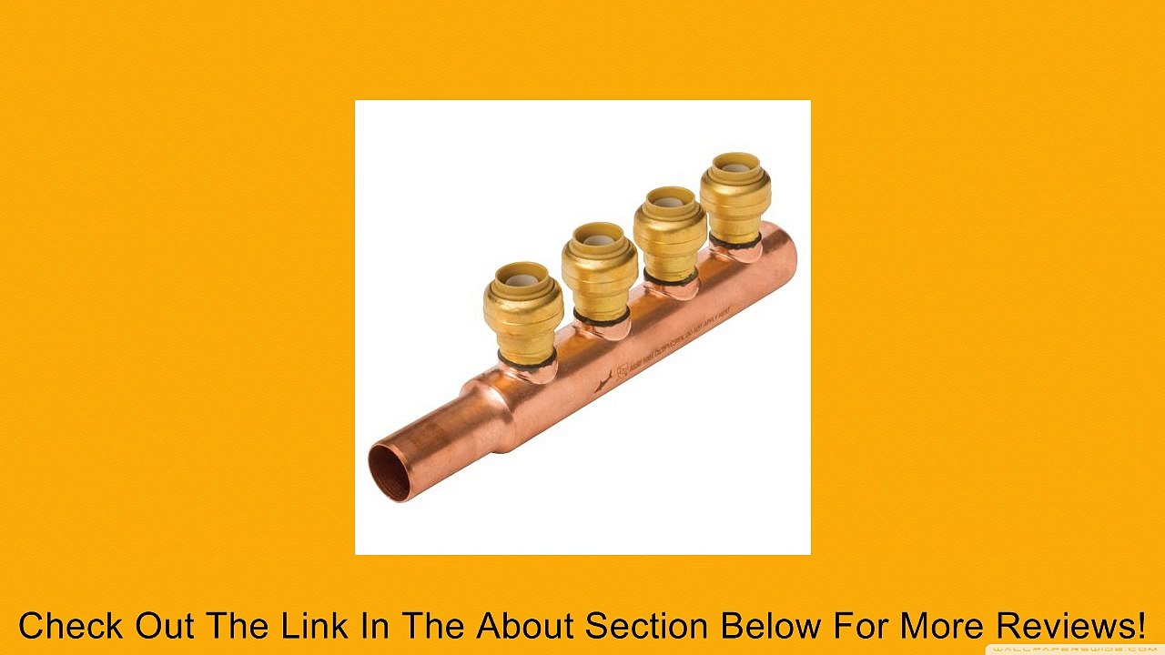 SharkBite 4 port closed 3/4" inlet and outlet manifold with 1/2" SharkBite Push-Fit Branches Review