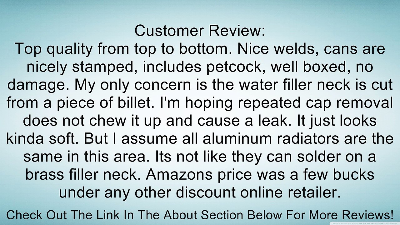 Griffin Radiator 1-182DF-AAX Rat Rod Silver 19" Wide x 22" Thick Universal Radiator Review