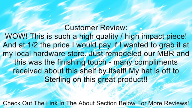 John Sterling KT-0134-618ZSN Wave Glass Shelf Kit, Satin Nickel, 6-Inch by 18-Inch Review