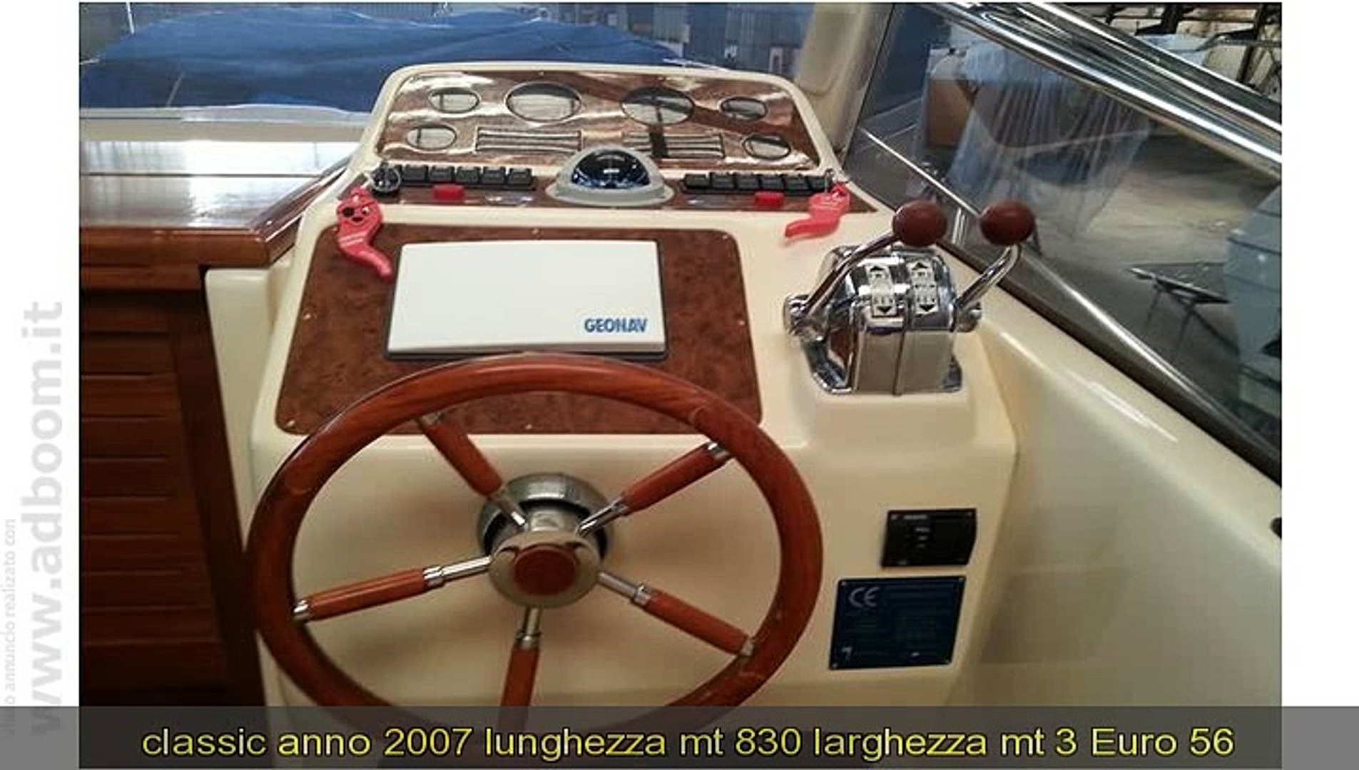 NAPOLI, BACOLI BARCA A MOTORE TECNONAUTICA JERANTO 750 CABIN CLASSIC ANNO  2007 LUNGHEZZA MT 830 - Video Dailymotion