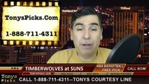 Phoenix Suns vs. Minnesota Timberwolves Free Pick Prediction NBA Pro Basketball Odds Preview 1-16-2015