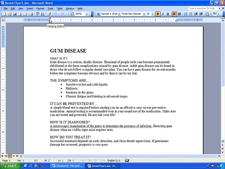 Ms Word 2003 Training- Margins_Hyphenation (Part 24)