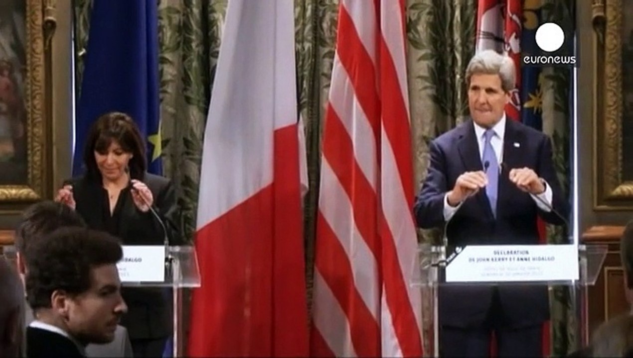 John kerry gedenkt in paris der anschlagsopfer von letzter woche