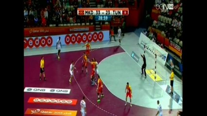 الدقائق الأخيرة من مباراة تونس ومقدونيا بمونديال قطر لليد