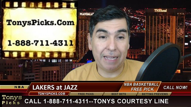 Utah Jazz vs. LA Lakers Free Pick Prediction NBA Pro Basketball Odds Preview 1-16-2015