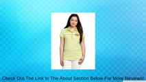 Southpole Juniors Plus-Size Side Ruched Striped Polo, Lime Green, 2X Review