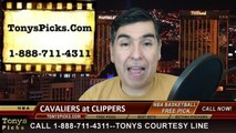 LA Clippers vs. Cleveland Cavaliers Free Pick Prediction NBA Pro Basketball Odds Preview 1-16-2015